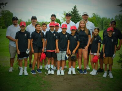 Group of First Tee - Canada participants and coaches.