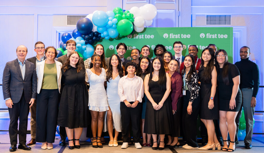 Scholars and First Tee CEO group photo